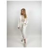 Bluza Oversize, biała z aplikacjami, firma MMK.
